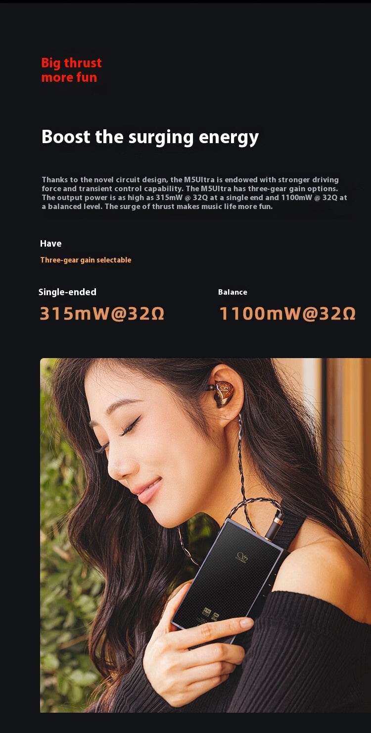 Shanling M5 Ultra 10th Music Player Portable10th MP3 Streaming Media Player AK4191+AK4499EX Support WiFi DLNA Airplay