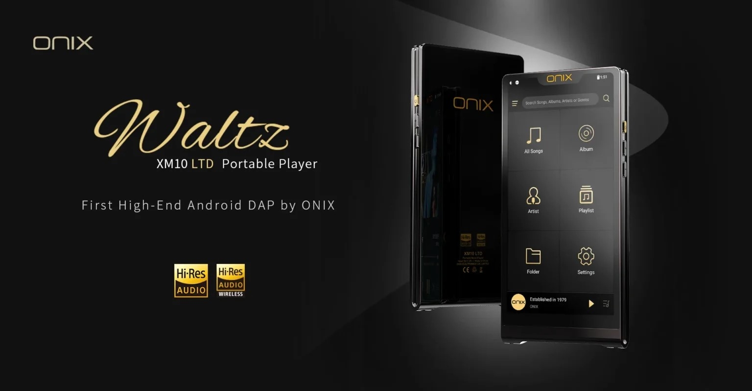 ONIX Waltz XM10 Ltd High-End Portable Hi-Fi Music Android Player HI-RES AK4499EX AK4191 DAC Bluetooth