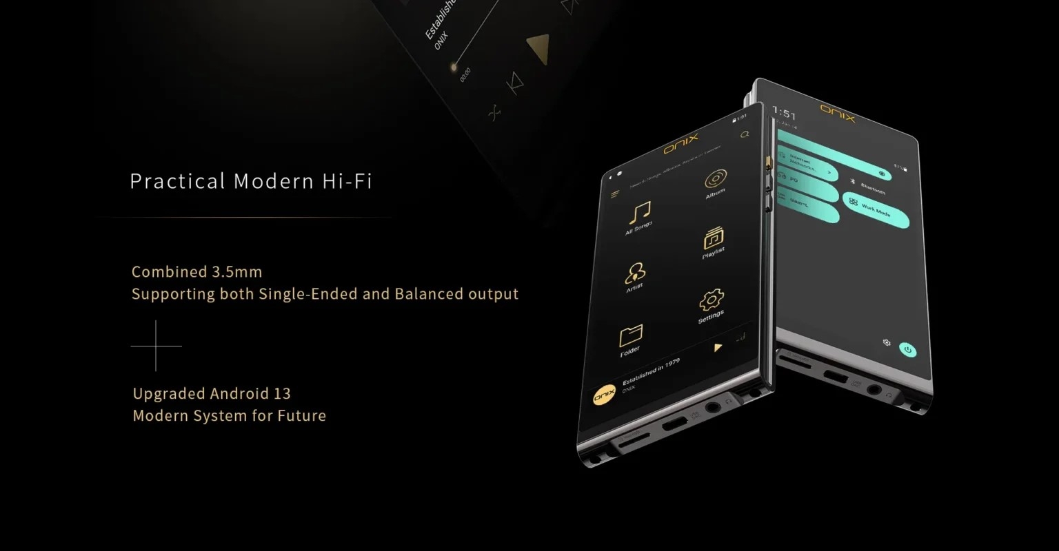 ONIX Waltz XM10 Ltd High-End Portable Hi-Fi Music Android Player HI-RES AK4499EX AK4191 DAC Bluetooth
