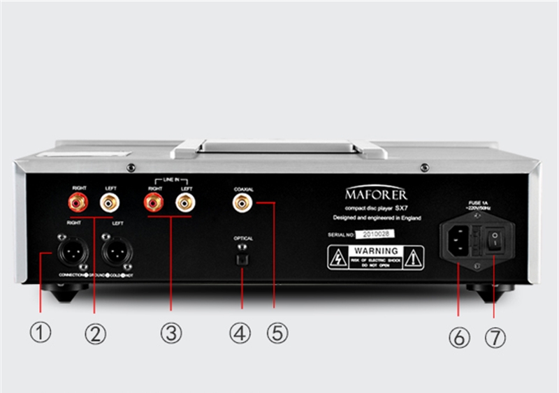 MAFORER SX7 tube CD Player Fully Balanced HiFi Home CD Player Bluetooth Remote Control MAFORER SX7 tube CD Player Fully Balanced HiFi Home CD Player Bluetooth Remote Control
