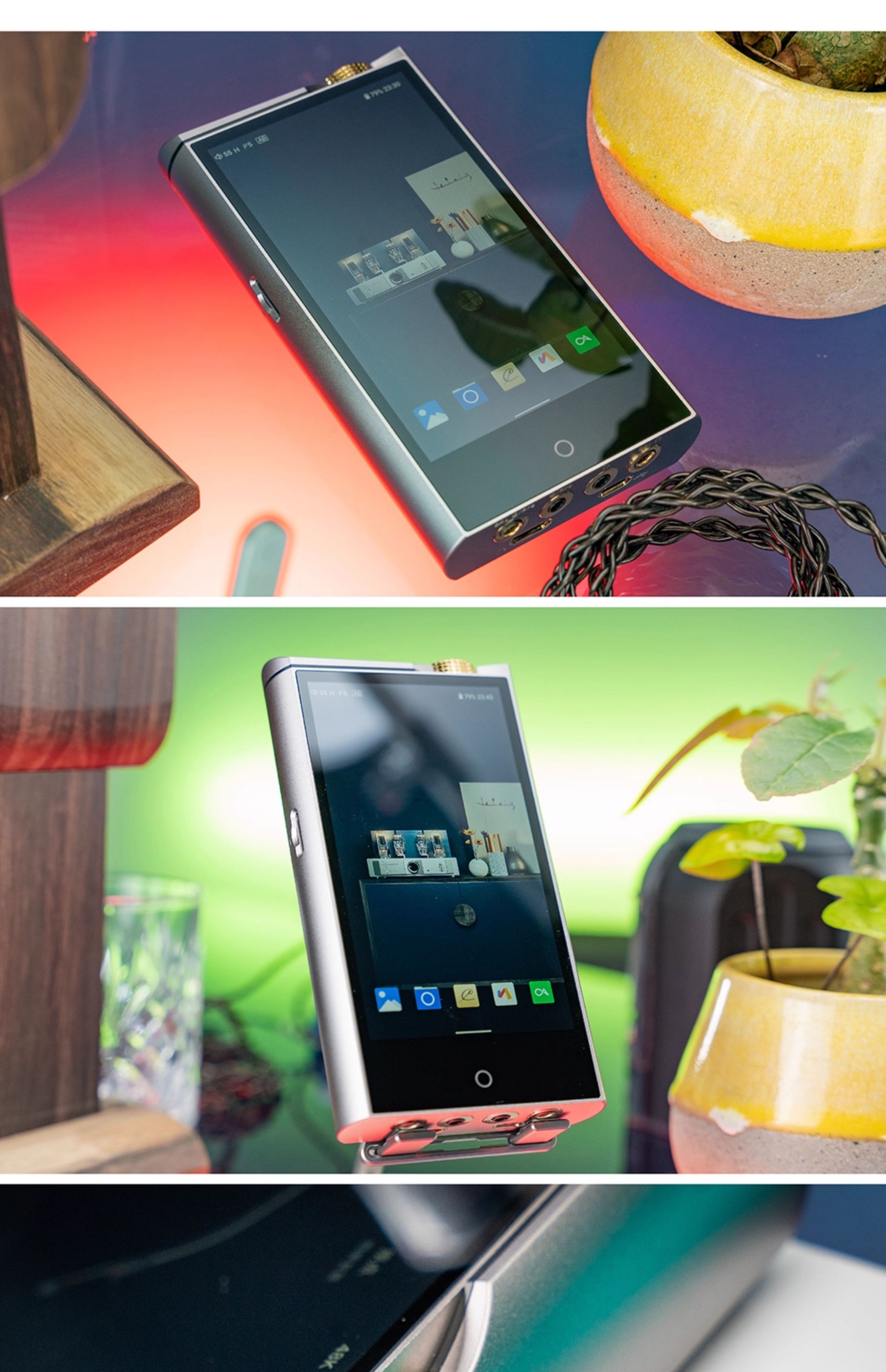 Cayin N7+ 1 Bit DSD DAC Android-based DAP Discrete Balanced Dual Amp Mode MP3 Player Bluetooth WIFI MQA 5 inch 3.5/4.4 output MQA