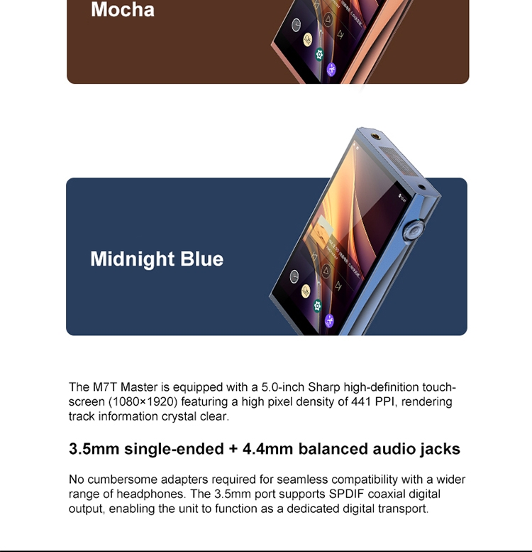 SHANLING M7T Master High-End HiFi Portable Music Player Lossless Music Electronic Tube Player with High Resolution Sound SHANLING M7T Master High-End HiFi Portable Music Player Lossless Music Electronic Tube Player with High Resolution Sound