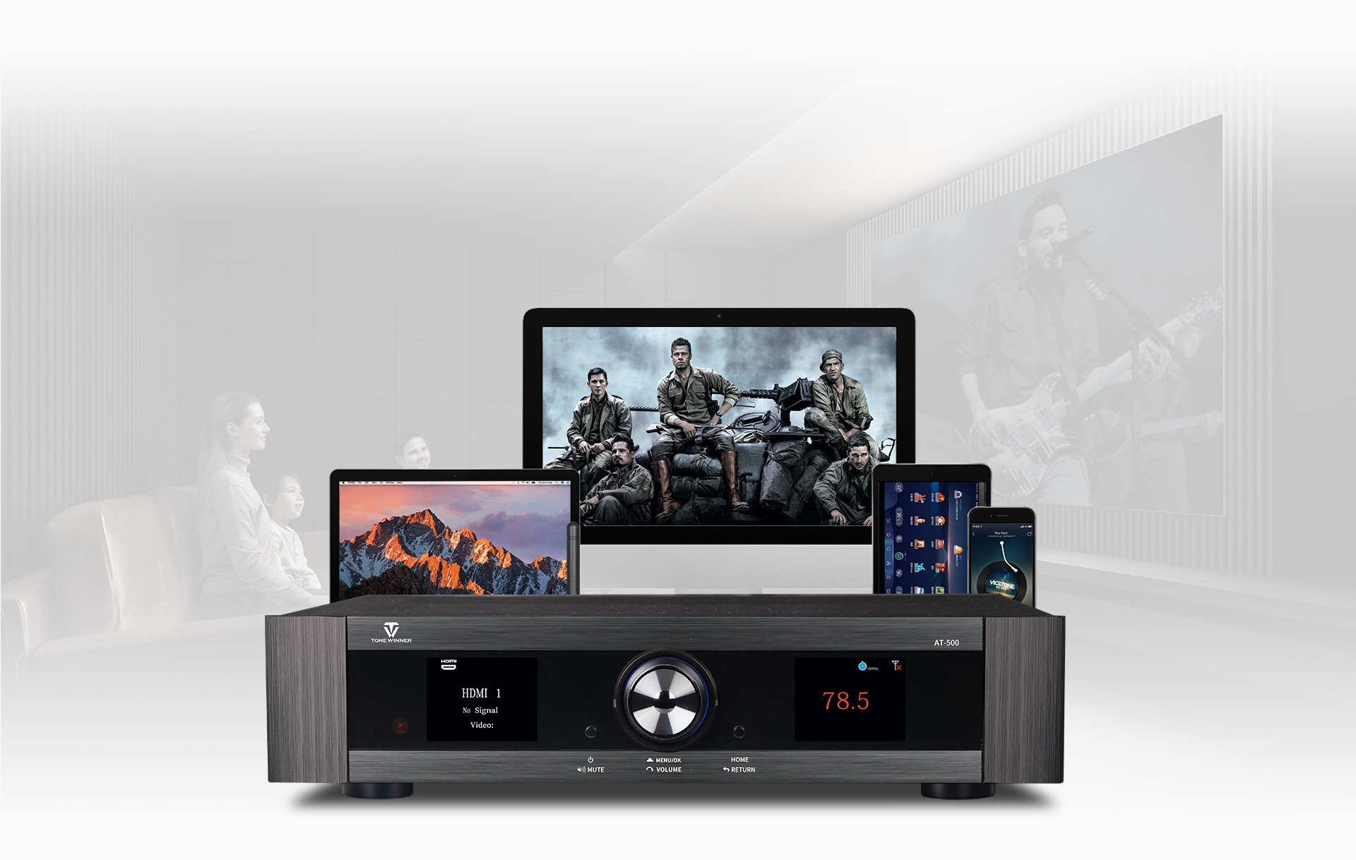 Tonewinner AT-500 8K Dolby Atmos Processor  AV processor & Decode