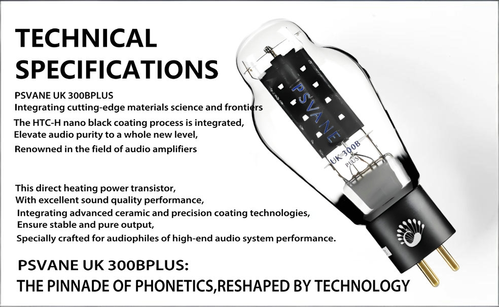 Psvane UK300B PLUS Hi-end Vacuum tubes Electric tubs Matched Pair