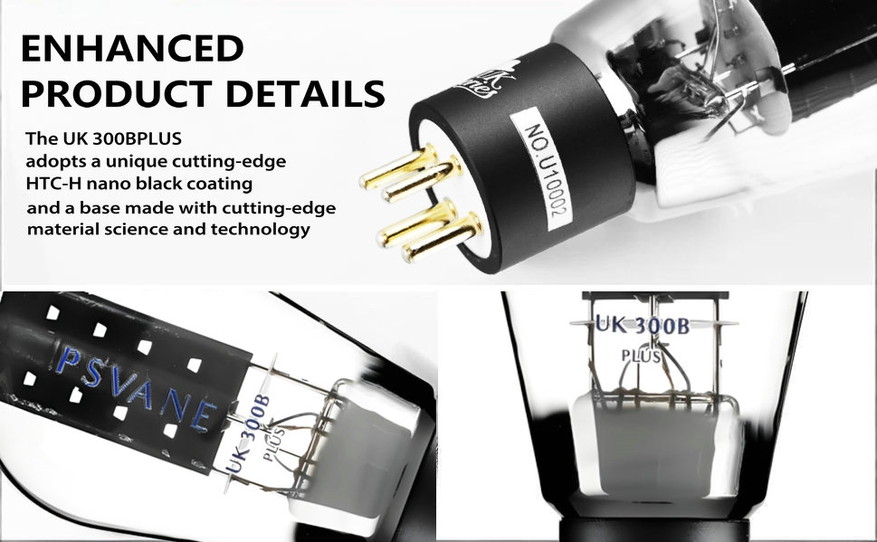 Psvane UK300B PLUS Hi-end Vacuum tubes Electric tubs Matched Pair