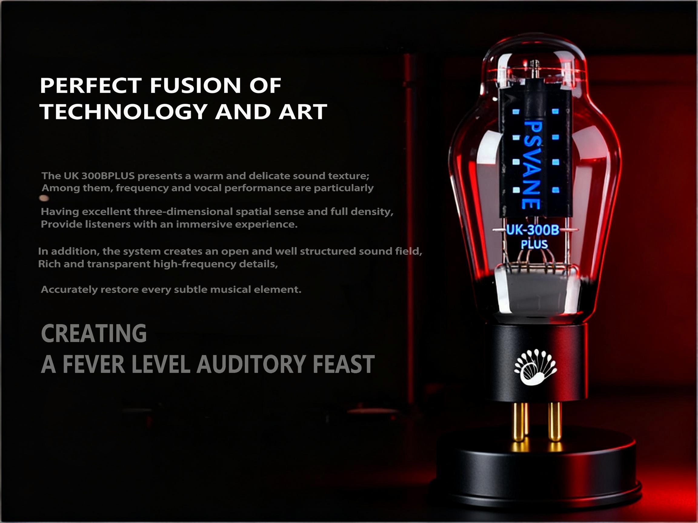 Psvane UK300B PLUS Hi-end Vacuum tubes Electric tubs Matched Pair