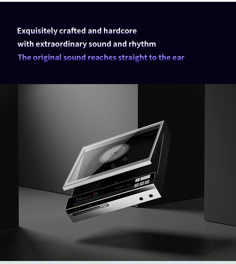 SHANLING EC Zero Portable CD Player Lossless Hi-Fi Audiophile-Grade Desktop CD Player