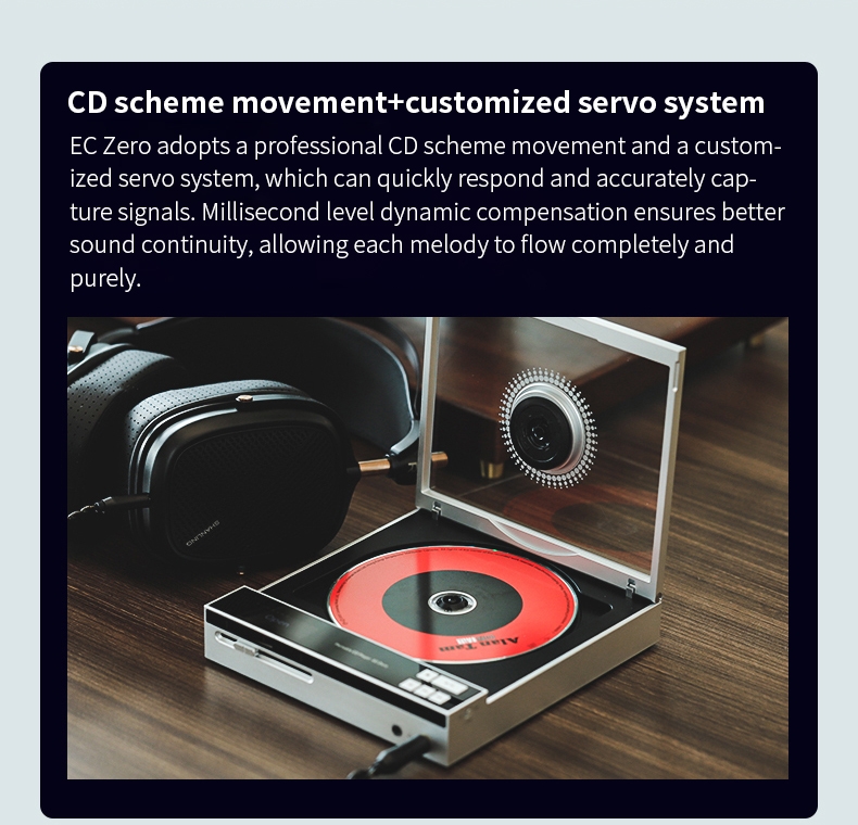 SHANLING EC Zero Portable CD Player Lossless Hi-Fi Audiophile-Grade Desktop CD Player