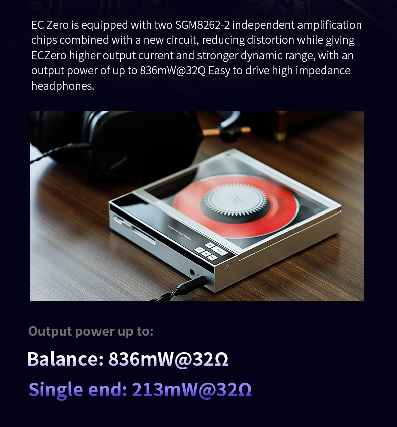 SHANLING EC Zero Portable CD Player Lossless Hi-Fi Audiophile-Grade Desktop CD Player