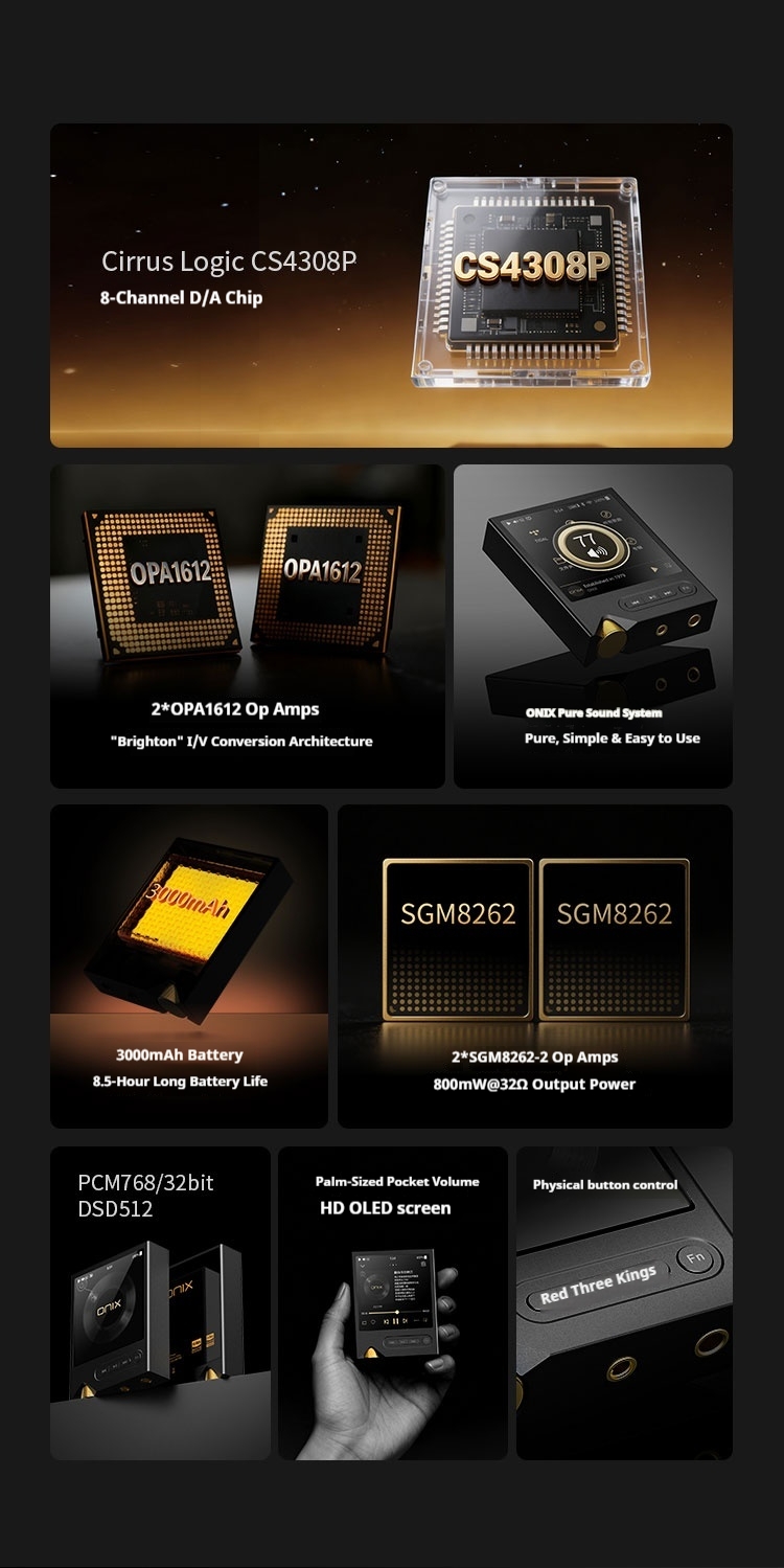 Shanling ONIX XM2 Portable Bluetooth Music Player HiFi Lossless Audio MP3 High Fidelity Sound System Shanling ONIX XM2 Portable Bluetooth Music Player HiFi Lossless Audio MP3 High Fidelity Sound System