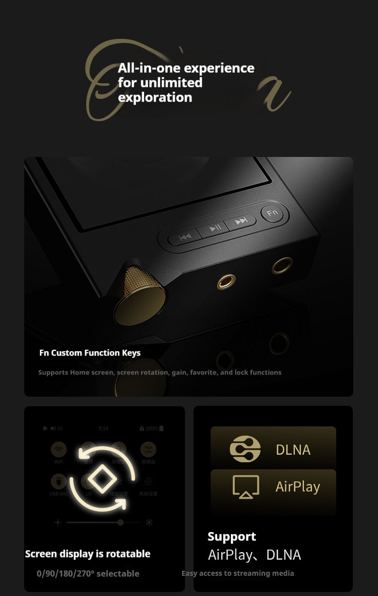 Shanling ONIX XM2 Portable Bluetooth Music Player HiFi Lossless Audio MP3 High Fidelity Sound System Shanling ONIX XM2 Portable Bluetooth Music Player HiFi Lossless Audio MP3 High Fidelity Sound System