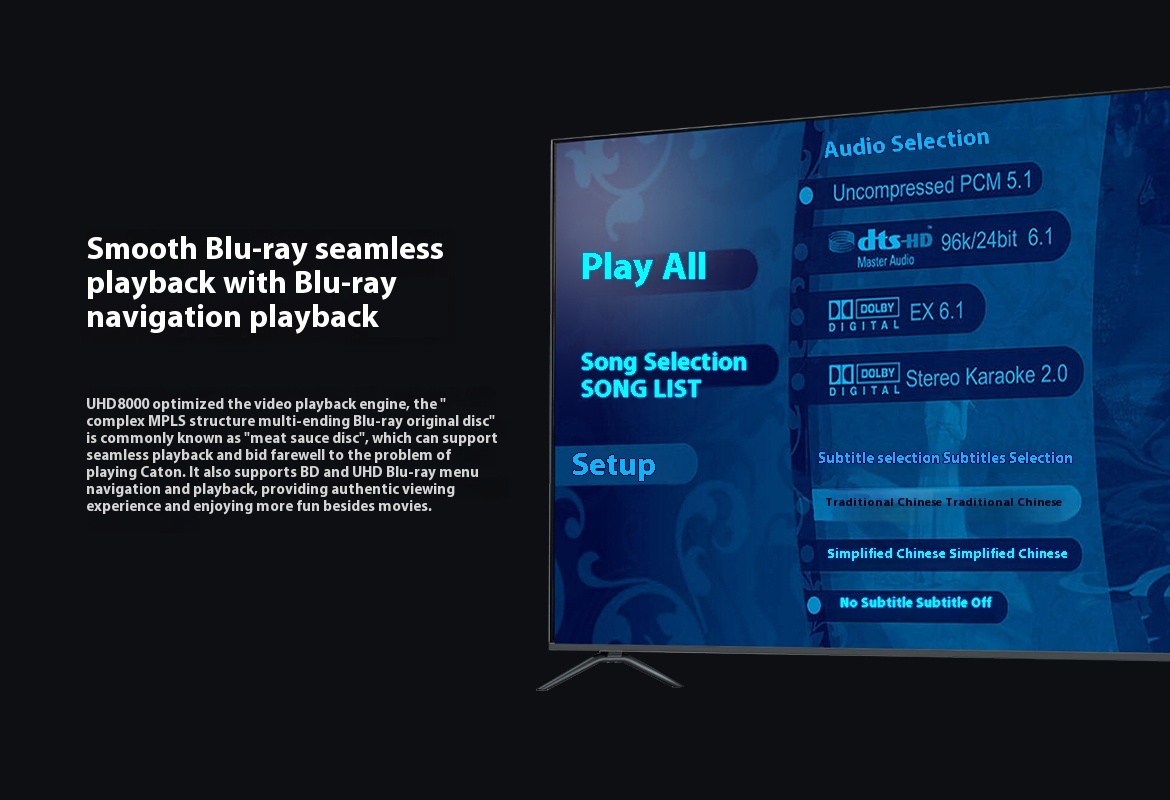 ZIDOO UHD8000 Blu ray Player High-definition Panoramic Hard Disk Player 8K UHD Dolby Vision Dolby HIFI Decoder ZIDOO UHD8000 Blu ray Player High-definition Panoramic Hard Disk Player 8K UHD Dolby Vision Dolby HIFI Decoder