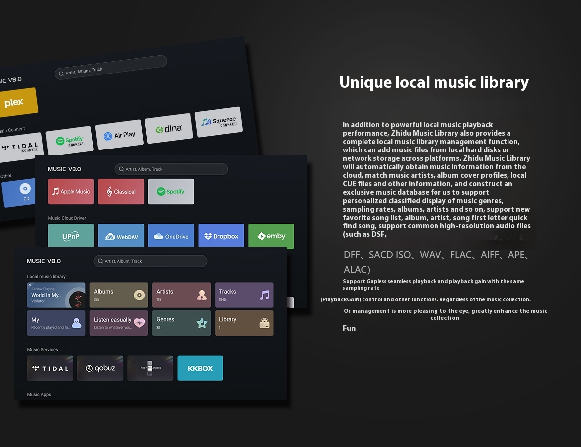 ZIDOO UHD8000 Blu ray Player High-definition Panoramic Hard Disk Player 8K UHD Dolby Vision Dolby HIFI Decoder ZIDOO UHD8000 Blu ray Player High-definition Panoramic Hard Disk Player 8K UHD Dolby Vision Dolby HIFI Decoder