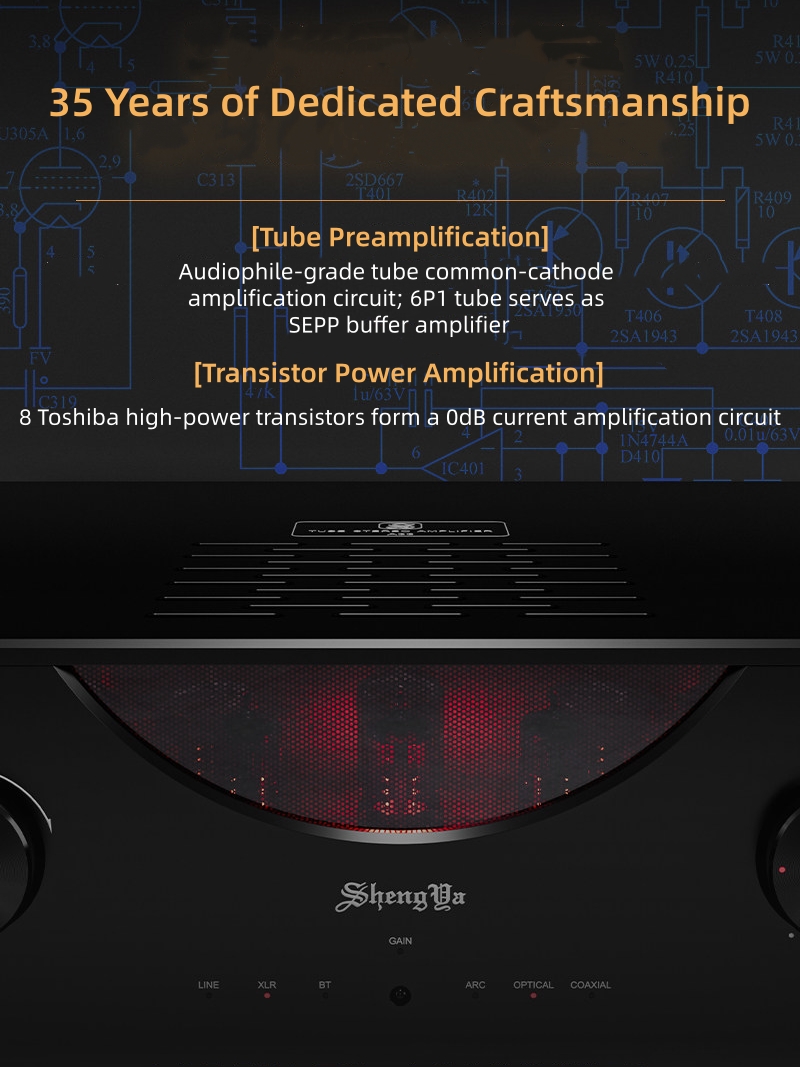 Shengya A-33 tube-transistor hybrid Amplifier INTEGRATED TUBE STEREO AMPLIFIER
