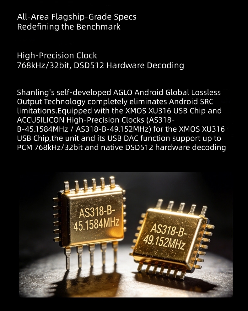 SHANLING SM1.3R Android Online Network Streamer With R2R DAC Hi-Fi Lossless Music Player Supports USB/HDD/ Bluetooth