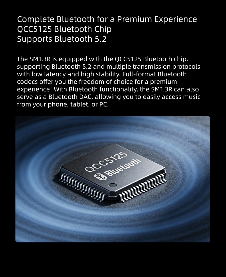 SHANLING SM1.3R Android Online Network Streamer With R2R DAC Hi-Fi Lossless Music Player Supports USB/HDD/ Bluetooth