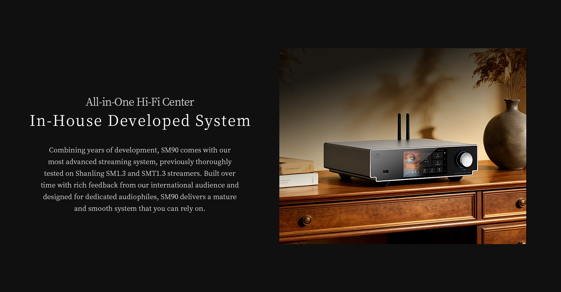 Shanling SM90 Digital Broadcast Digital Network Streamer HiFi Audiophile Turntable Companion DAC Headphone Desktop Player