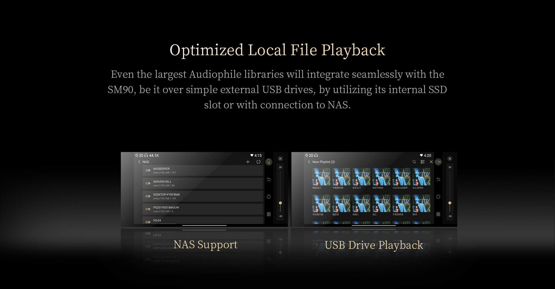 Shanling SM90 Digital Broadcast Digital Network Streamer HiFi Audiophile Turntable Companion DAC Headphone Desktop Player