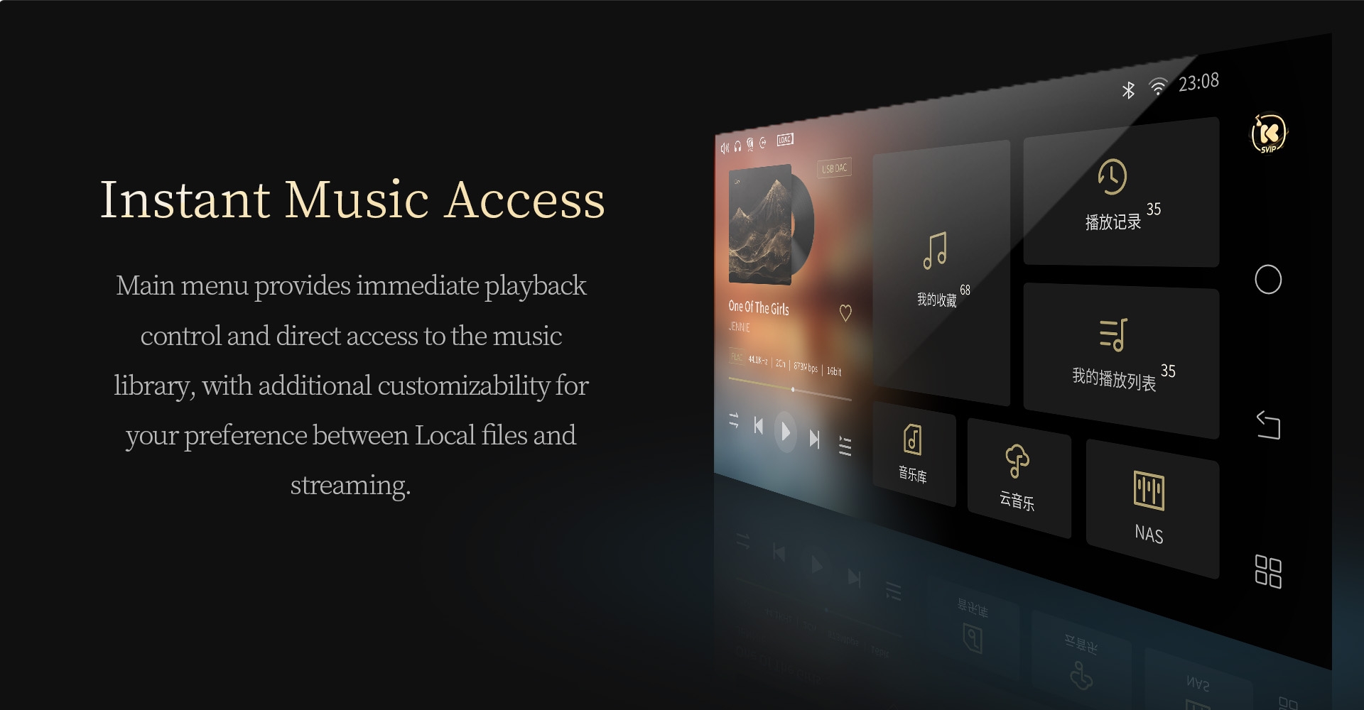 Shanling SM90 Digital Broadcast Digital Network Streamer HiFi Audiophile Turntable Companion DAC Headphone Desktop Player