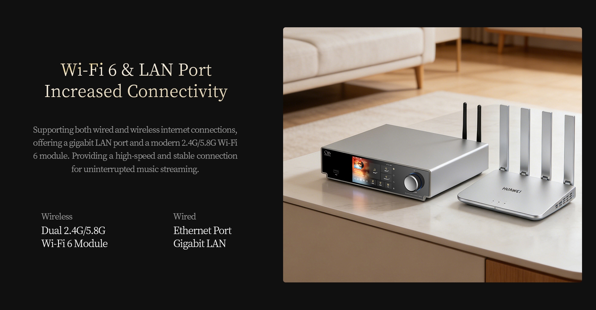 Shanling SM90 Digital Broadcast Digital Network Streamer HiFi Audiophile Turntable Companion DAC Headphone Desktop Player