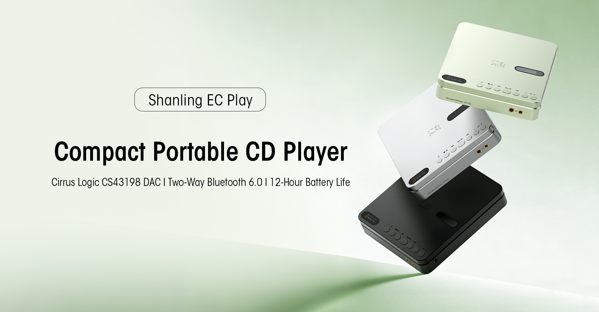 Shanling EC Play Portable CD Player/HiFi Player with Bluetooth Lossless Music