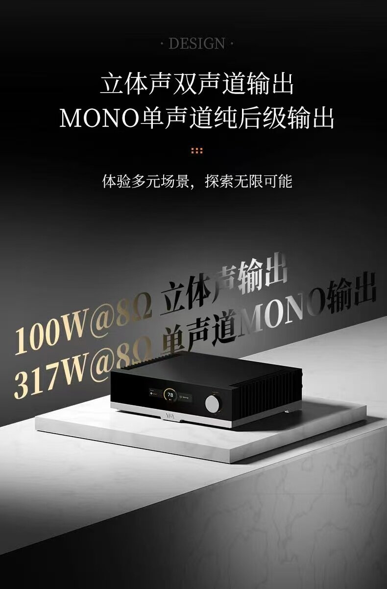 YBA DESIGN YA302 Integrated Amplifier Stereo Speakers Out / Mono Out