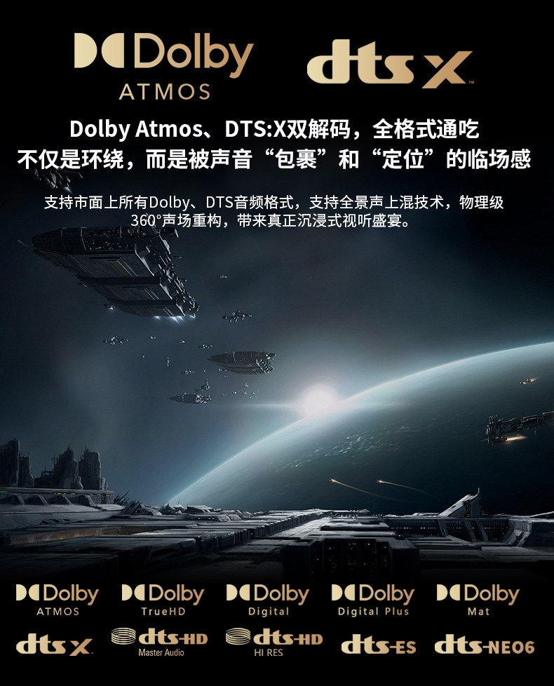 Tonewinner AT-7300 Dolby Atmos/DTS:X Cinema 8K - 16 Channels Processor
