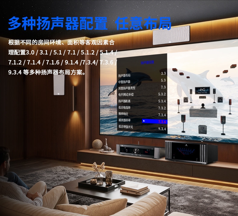 Tonewinner AT-7300 Dolby Atmos/DTS:X Cinema 8K - 16 Channels Processor