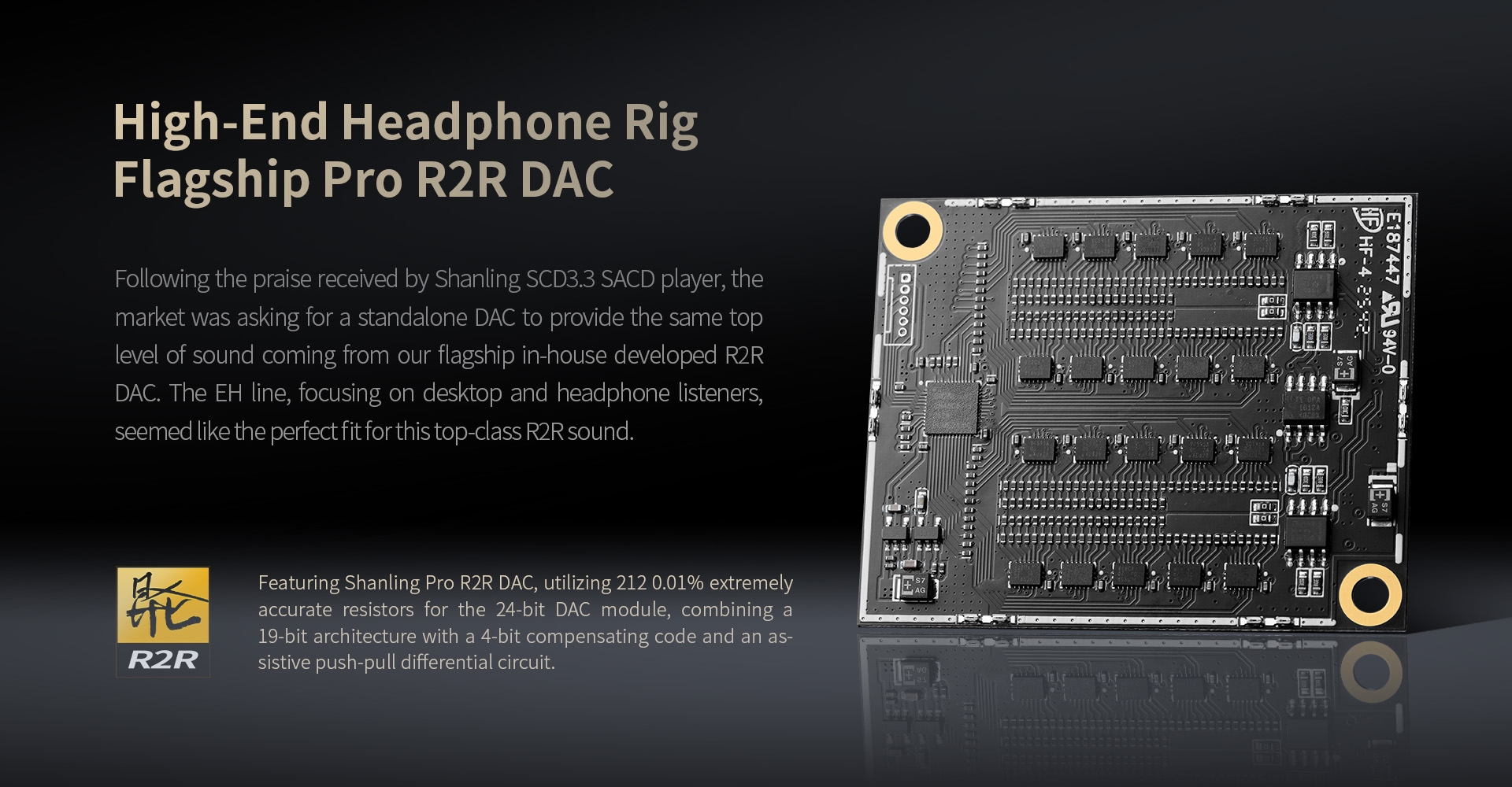 SHANLING EH90 High-End R2R DAC / AMP Fully Discrete Balanced Headphone Amplifier Bluetooth Connection HDMI ARC Input