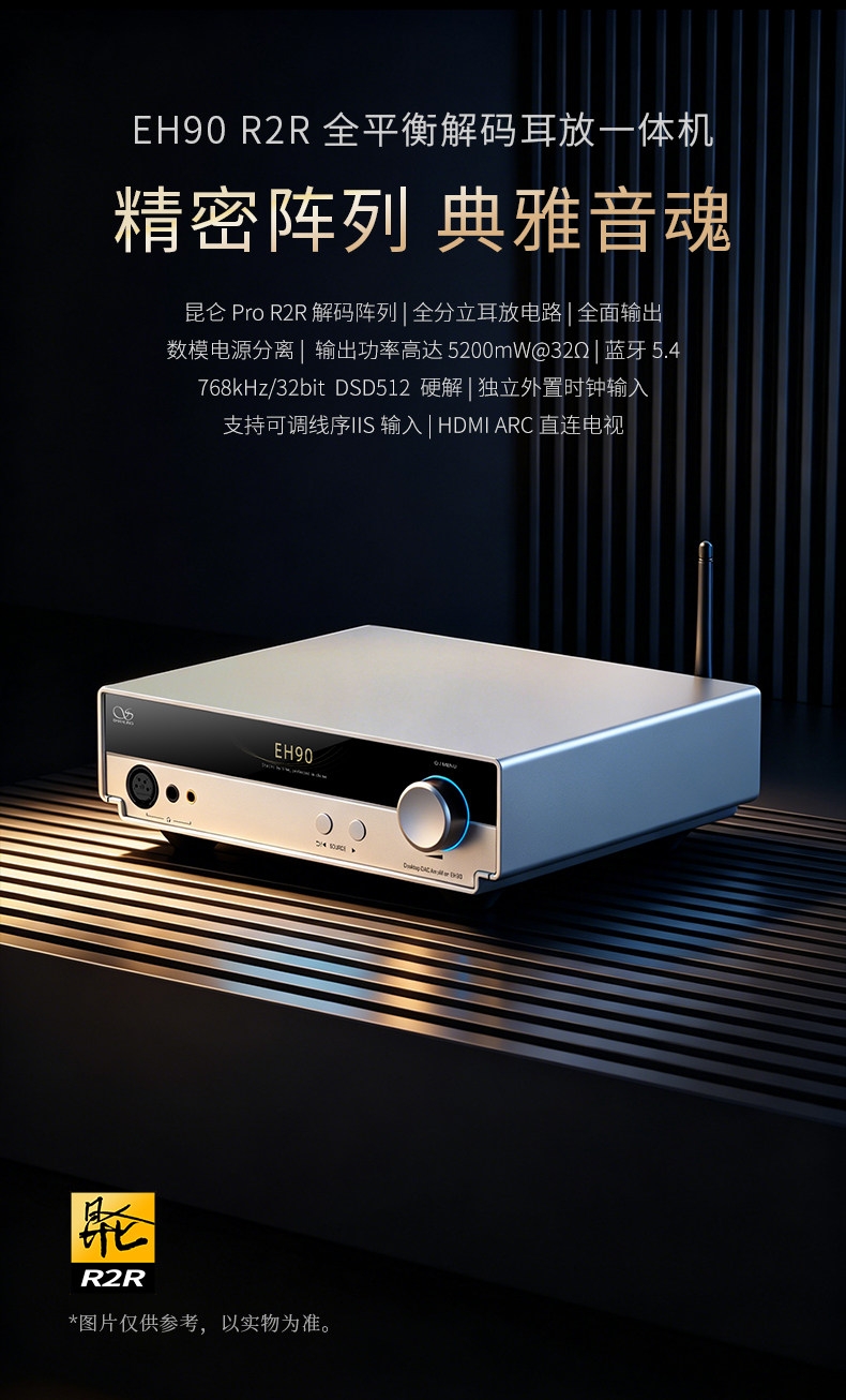 Shanling EH90 R2R Balanced DAC Decoder Headphone Amplifier All-in-One Player Shanling EH90 R2R Balanced DAC Decoder Headphone Amplifier All-in-One Player
