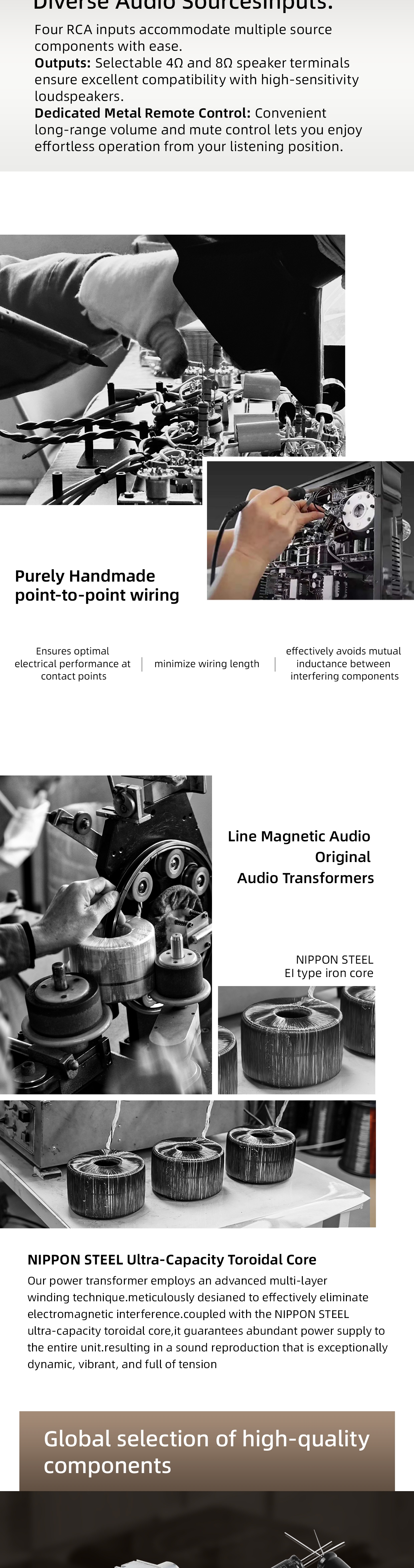 lLine Magnetic LM-217IA Plus 300B Vacuum tube Integrated Amplifier Single Ended Class A tube Amplifer  8W+8W