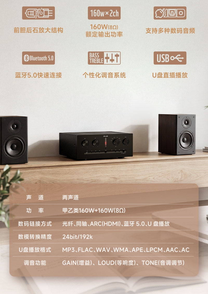 ShengYa A-35 Audiophile-Grade Hi-Fi Integrated Amplifier (Tube Pre-stage / Solid-state Power Stage) ShengYa A-35 Audiophile-Grade Hi-Fi Integrated Amplifier (Tube Pre-stage / Solid-state Power Stage)