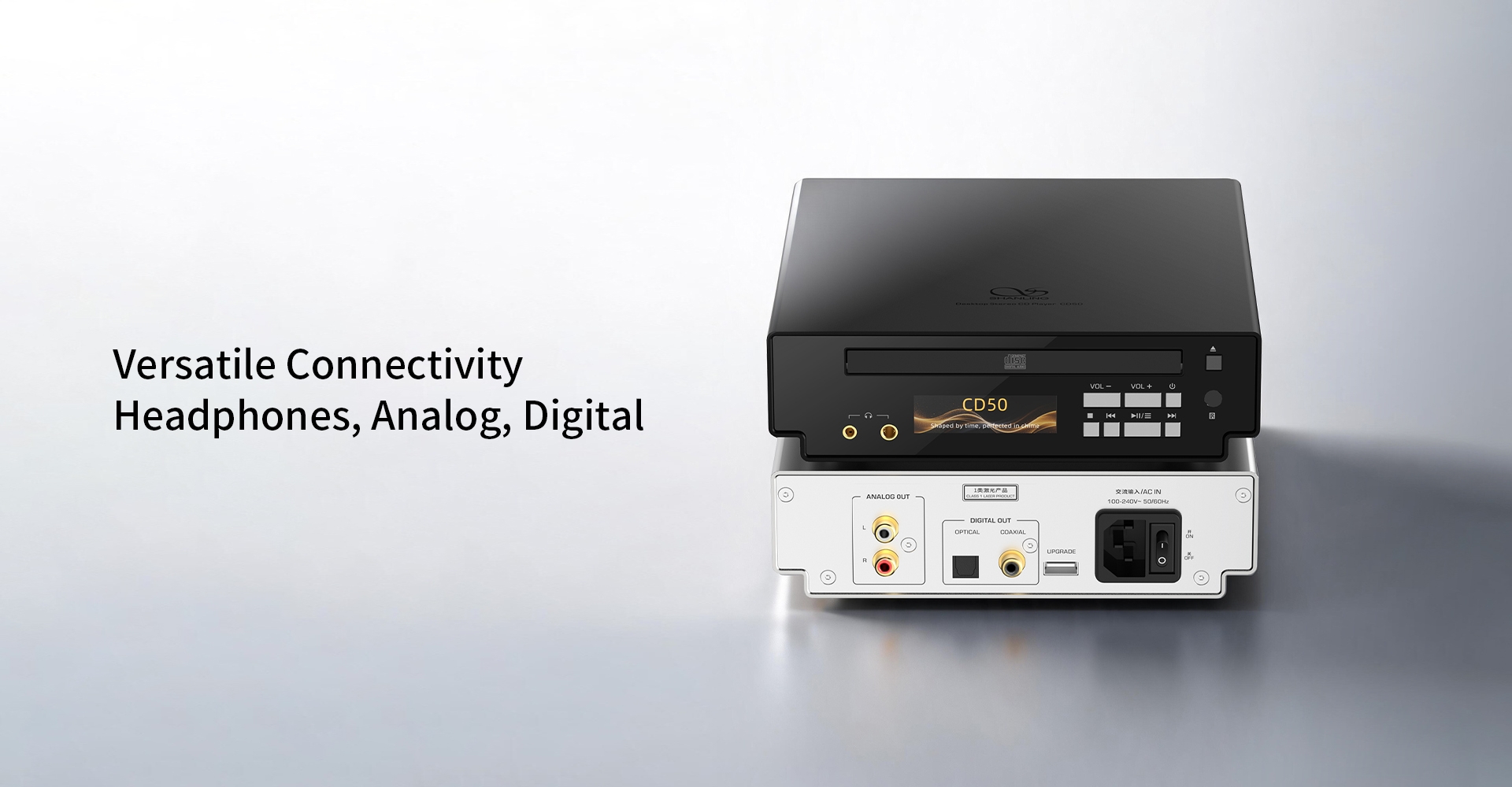 SHANLING CD50 Desktop Pure CD Player Cirrus Logic CS43198 DAC dual SGM8262 Headphone Amplifier SHANLING CD50 Desktop Pure CD Player Cirrus Logic CS43198 DAC dual SGM8262 Headphone Amplifier