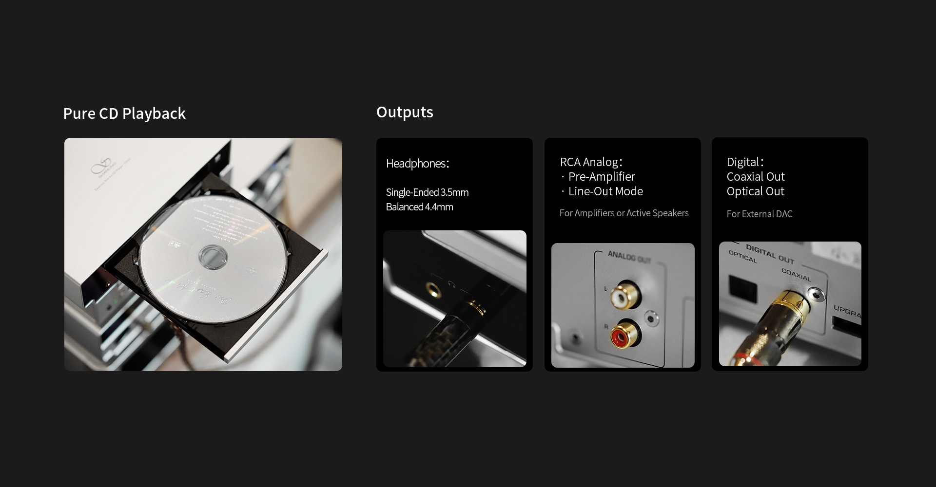 SHANLING CD50 Desktop Pure CD Player Cirrus Logic CS43198 DAC dual SGM8262 Headphone Amplifier SHANLING CD50 Desktop Pure CD Player Cirrus Logic CS43198 DAC dual SGM8262 Headphone Amplifier