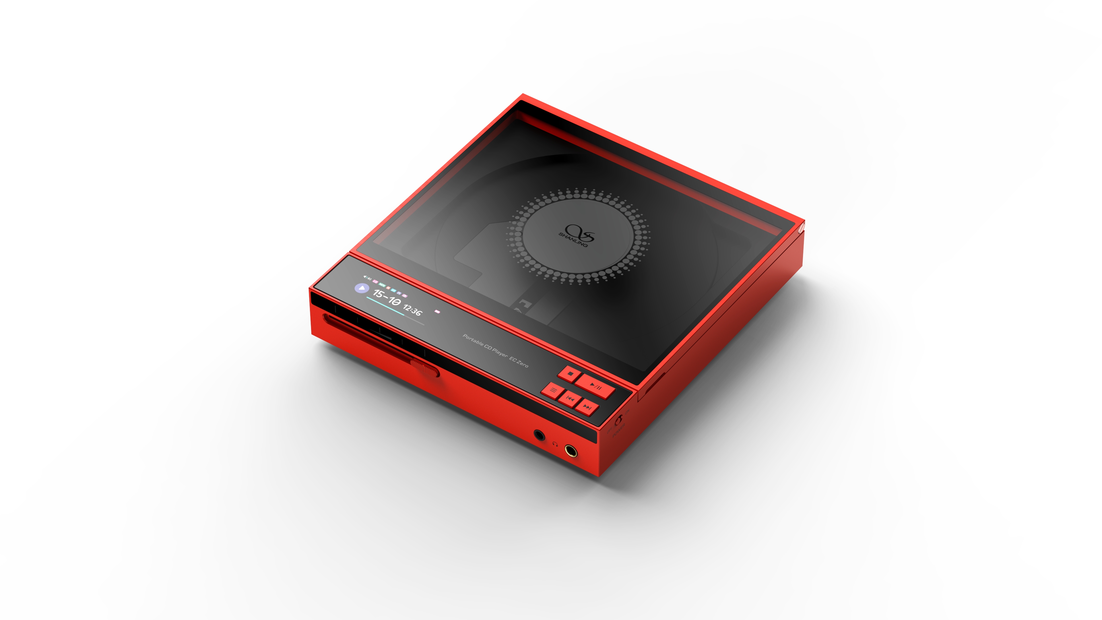 SHANLING EC ZERO AKM RED Version Portable CD Player Featuring AKM DAC AK4493S DAC Dual SGM Amplifier Bluetooth BT5.3 SHANLING EC ZERO AKM RED Version Portable CD Player Featuring AKM DAC AK4493S DAC Dual SGM Amplifier Bluetooth BT5.3