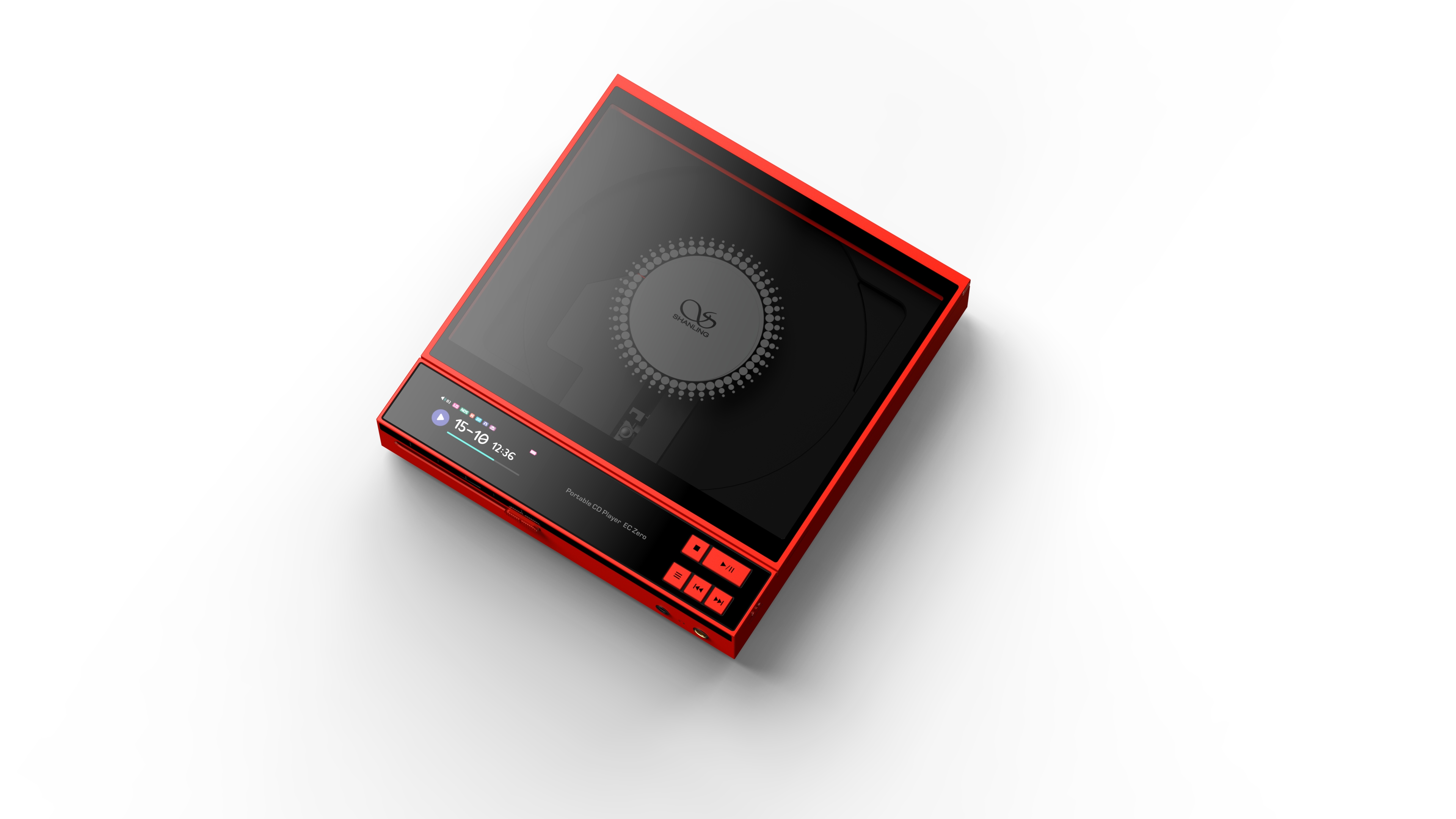 SHANLING EC ZERO AKM RED Version Portable CD Player Featuring AKM DAC AK4493S DAC Dual SGM Amplifier Bluetooth BT5.3 SHANLING EC ZERO AKM RED Version Portable CD Player Featuring AKM DAC AK4493S DAC Dual SGM Amplifier Bluetooth BT5.3