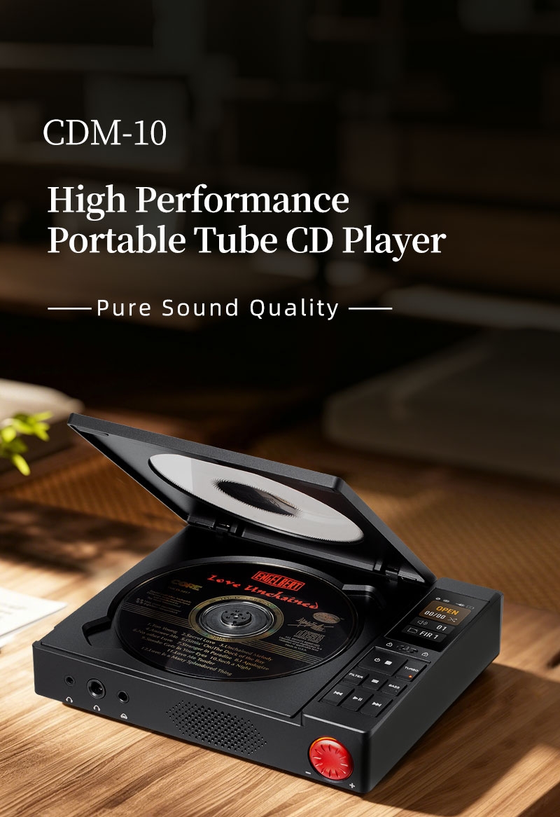 XDUOO CDM-10 Portable Tube CD Player Dual CS43198 DAC Chips 384K DSD256 MQA High Performance Player 2X/4X Digital Upsampling XDUOO CDM-10 Portable Tube CD Player Dual CS43198 DAC Chips 384K DSD256 MQA High Performance Player 2X/4X Digital Upsampling