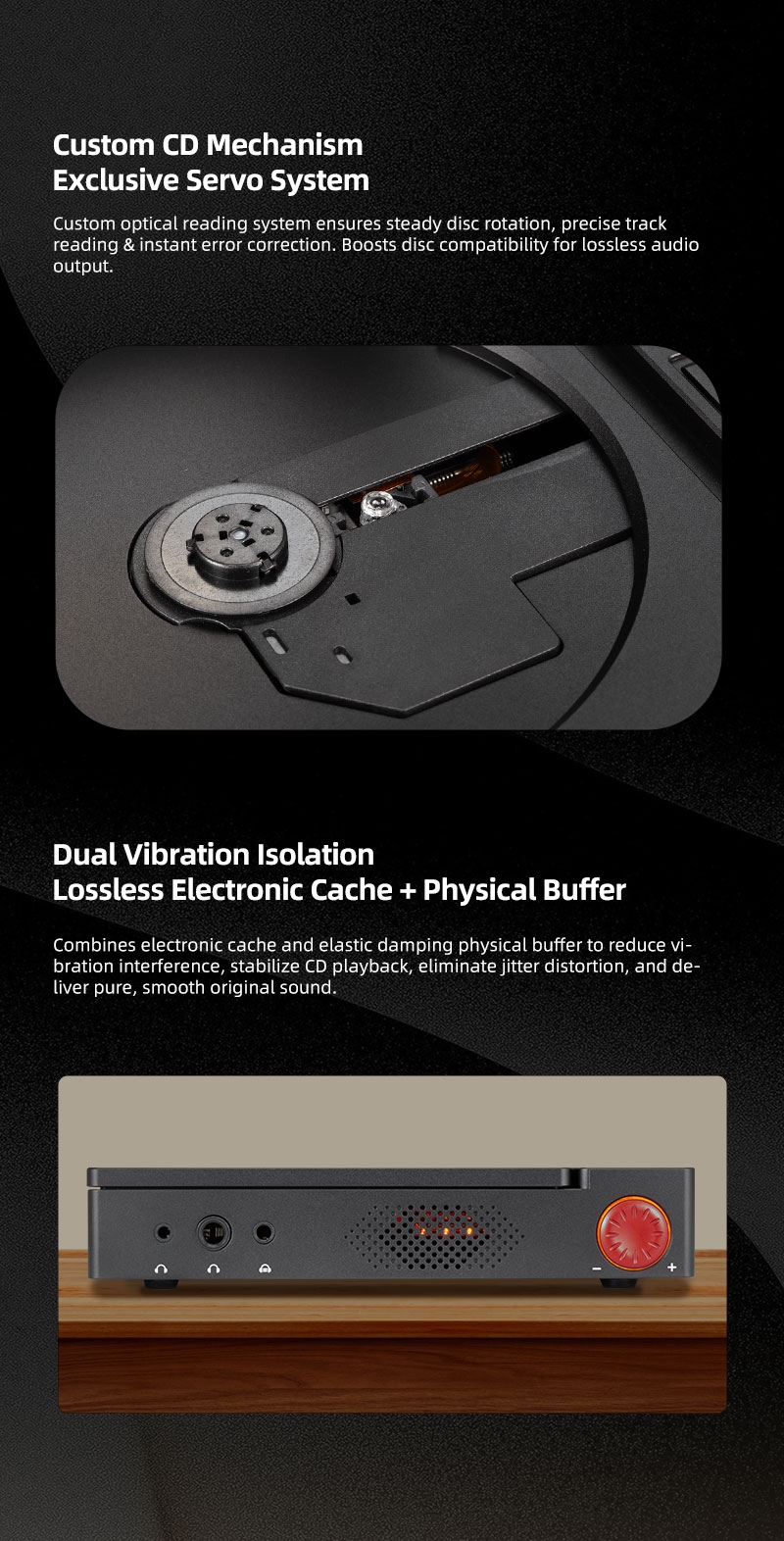 XDUOO CDM-10 Portable Tube CD Player Dual CS43198 DAC Chips 384K DSD256 MQA High Performance Player 2X/4X Digital Upsampling XDUOO CDM-10 Portable Tube CD Player Dual CS43198 DAC Chips 384K DSD256 MQA High Performance Player 2X/4X Digital Upsampling