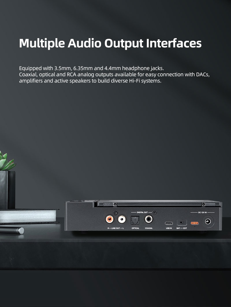 XDUOO CDM-10 Portable Tube CD Player Dual CS43198 DAC Chips 384K DSD256 MQA High Performance Player 2X/4X Digital Upsampling XDUOO CDM-10 Portable Tube CD Player Dual CS43198 DAC Chips 384K DSD256 MQA High Performance Player 2X/4X Digital Upsampling