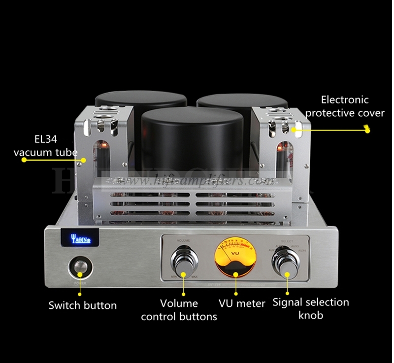 YAQIN MC-13S 6CA7-T Class A Vacuum  Tube Push-pull Hifi Integrated Amplifier