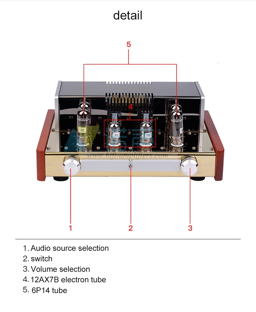 YAQIN MC-84L Class A Vacuum Tube Integrated Headphone Amplifier