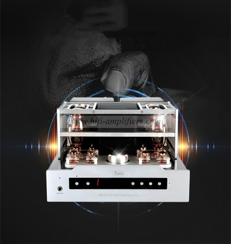 YAQIN MS-77T Hifi 7027B x4 tube Push Pull Power Amplifier With remote control