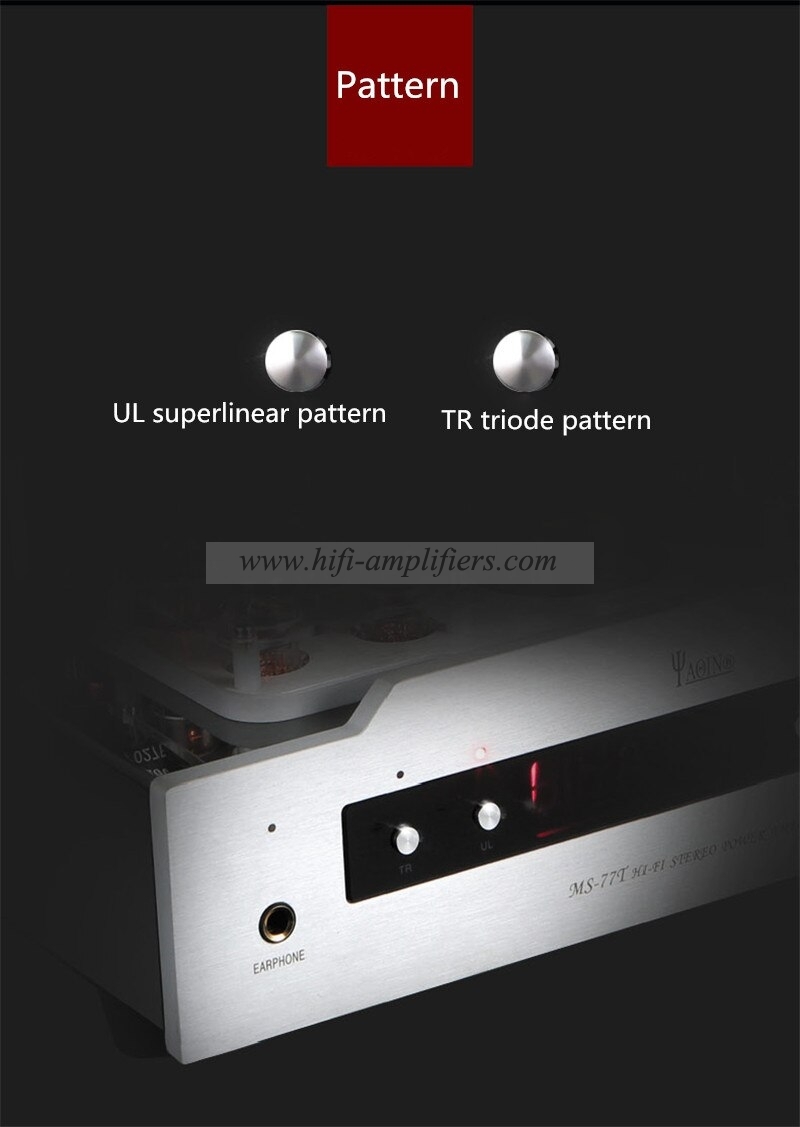 YAQIN MS-77T Hifi 7027B x4 tube Push Pull Power Amplifier With remote control