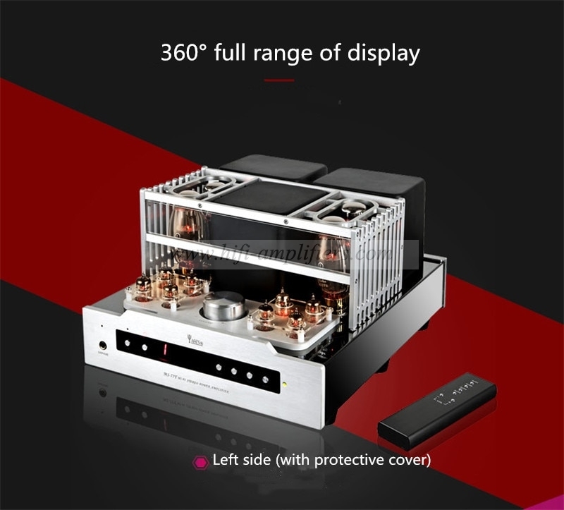 YAQIN MS-77T Hifi 7027B x4 tube Push Pull Power Amplifier With remote control