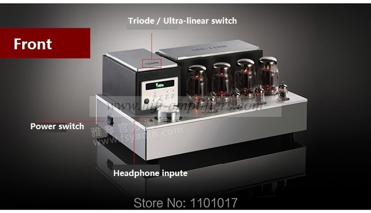 YAQIN MS-110B KT88 Vacuum Tube Integrated Amplifier Headphone Output