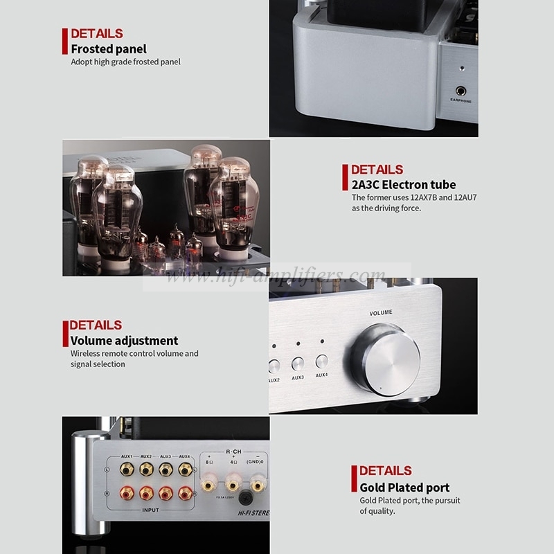 YAQIN MS-2A3 Vacuum Tube HiFi Integrated Amplifier CD DVD VCD