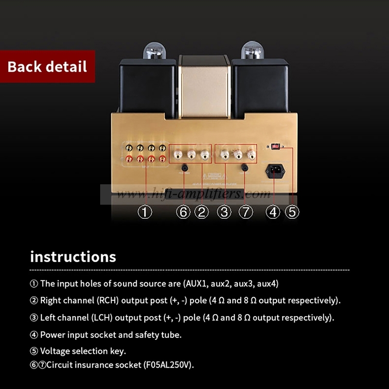 Yaqin MS-650B 845 tube Class A single-end Integrated Amplifier