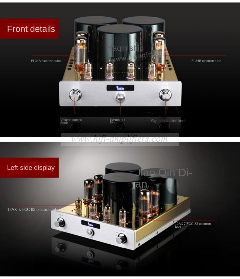 YAQIN MC-10T Hifi EL34-B Vacuum Tube Hi-End Integrated Amplifier