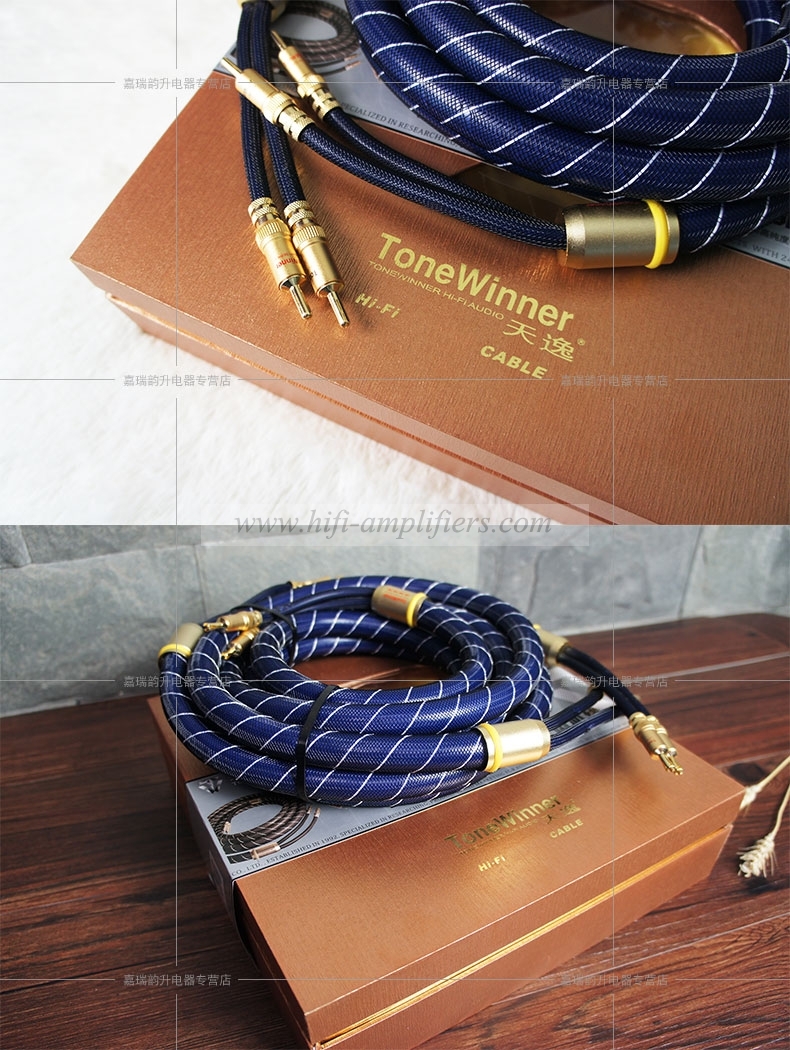 ToneWinner SC-6 Audiophile Aduio Speakers Cables pair