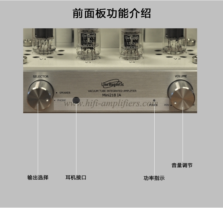 Line Magnetic Mini 218IA EL34 Hifi Integrated Vacuum Tube Amplifier